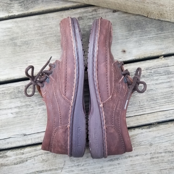 Birkenstock Baltimore Brown Oiled Nubuck Suede Leather Lace-up Oxford Shoes 40 - Picture 3 of 11